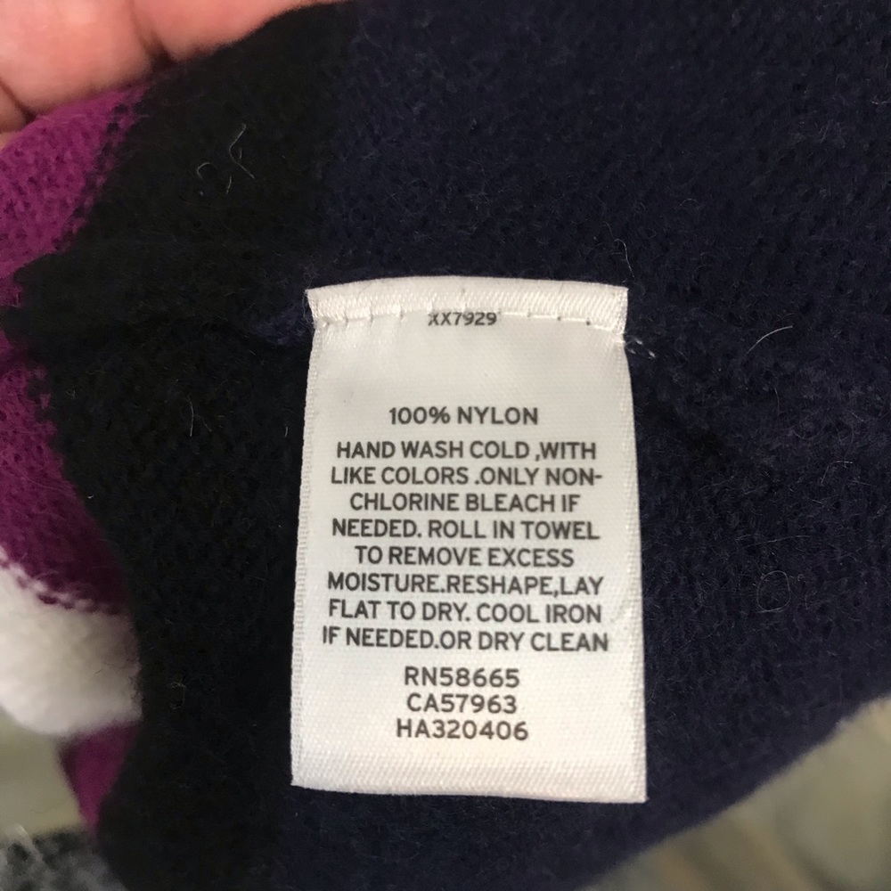 Hp Halogen Color Block Striped Long Cardigan Purp… - image 5